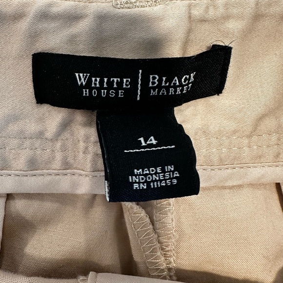White House Black Market sz: 14 Tan cotton/ Spandex. Slight Sheen. Shorts. - Picture 6 of 14